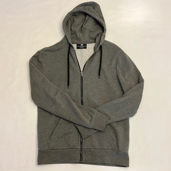 Men’s H&M Zip Hoodie - Green Multi - Picture 1 of 2